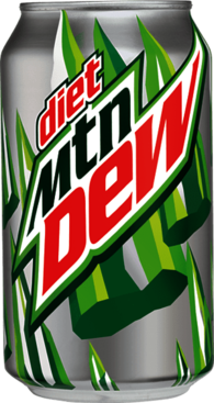 Mountain Dew Silver Can