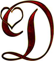 Valentine Capital Letter D