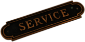 Vintage Bank Service Sign
