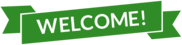 Green Welcome Banner