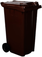 Bin Wheelie Brown