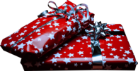 Christmas Gifts Red and Stars