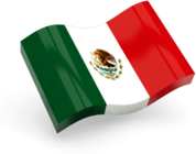 Mexico Flag Icon Wave