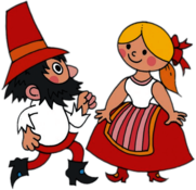 Rumcajs and Manka Dancing