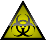 Biohazard Warning Triangle Sign