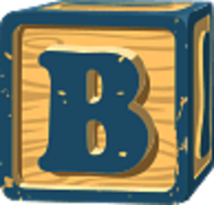 Letter B Cube