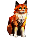Norwegian Forest Cat, Children'S Cartoon Animation Style - Full Body, Single View, No Shadow