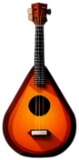 Low poly sitar app icon