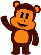 Julius Jr Character Worry Bear Waving