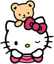Hello Kitty with Teddy Bear