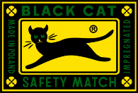 Black Cat Safety Match