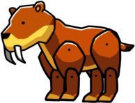 Scribblenauts Saber Toothed Tiger