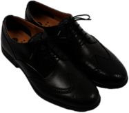 Classic Pair Of Black Brogue Shoes