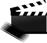 Clapperboard and Movie Strip