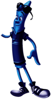 The Hero of Color City Blue Crayon