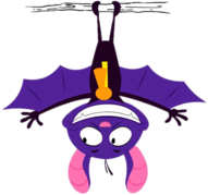 Bat Pat Hanging Upside Down