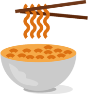 Colorful Noodles Icon