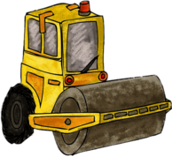 Steamroller Drawing