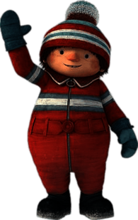 Snowtime Movie Character Jacques Waving