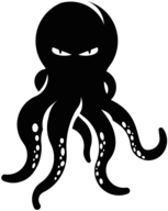 Angry Black Squid