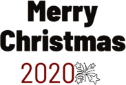 Merry Christmas 2020 Bold Letters