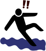 Man Slipping Pictogram