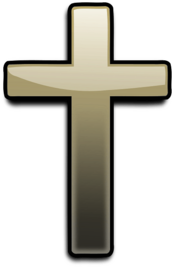 Shaded Golden Cross