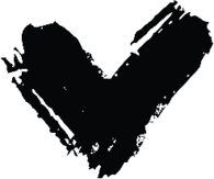 Veganuary black heart 