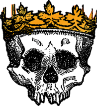 Skull with Golden Crown