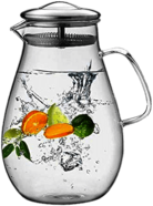 Pitcher filled with fruity water