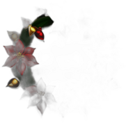 Classic Wreath With Plaid Ribbon, Golden Bells, And Red Poinsettias, Minimalist - Single View, Decorated With Christmas Decorations On Differenct Colours, High Detail, No Shadow