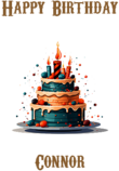 Happy Birthday Connor, Personal Custom Message