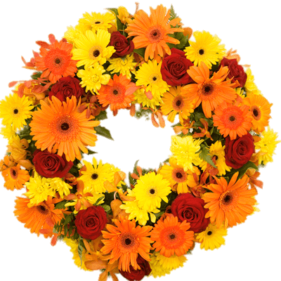 Bright Funeral Wreath