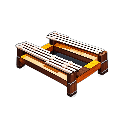 Low poly marimba app icon