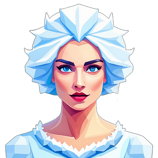 Snow Queen, Fairytale Character - Circle App Icon | Fan Art
