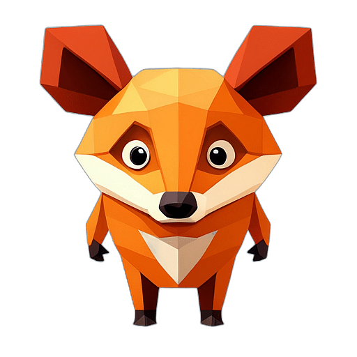 Badger, Cartoon Character - In The Style Of Pixar, Single View, No Shadow