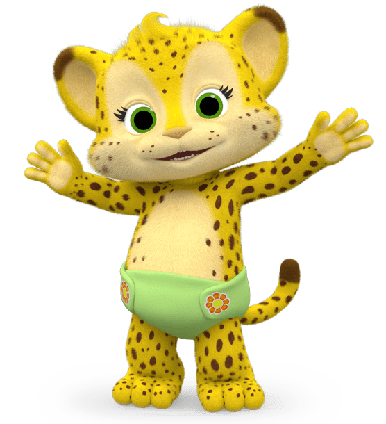 Word Party Franny the Cheetah Paws Up