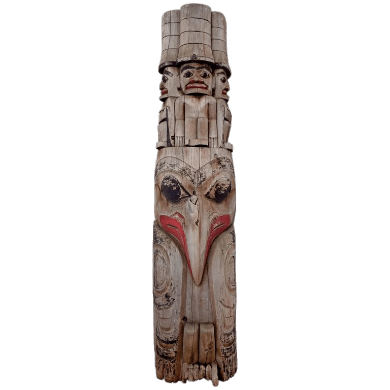 Antique Native American Totem Pole