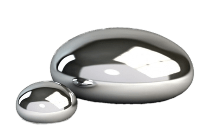 Large and Small Mercury Drops