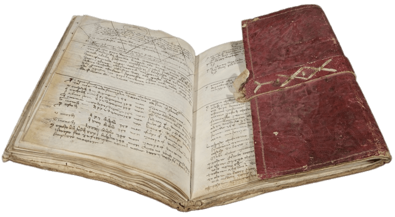 Red Leather Bound Ledger