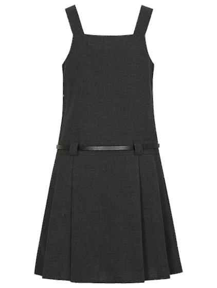Charcoal Grey School Pinafore