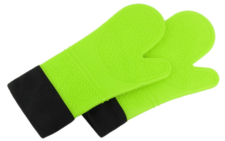 Bright Green Extra Long Oven Mitts