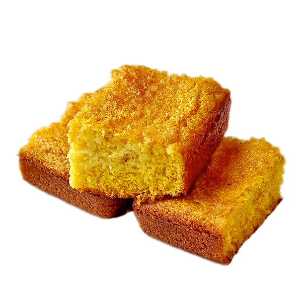 Three Pieces of Cornbread