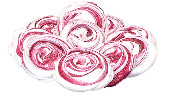 Raspberry Meringues