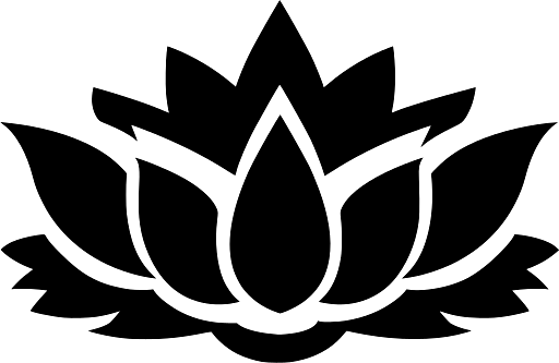 Abstract Open Lotus Flower