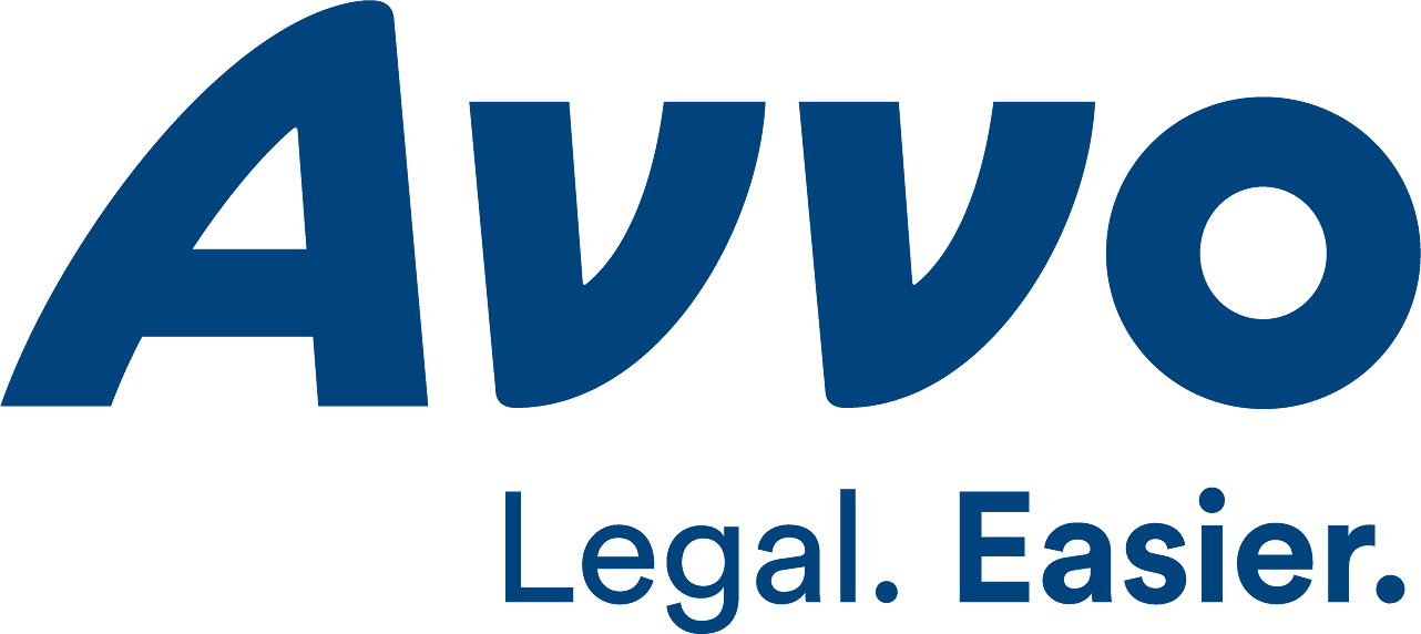 Avvo blue logo and slogan