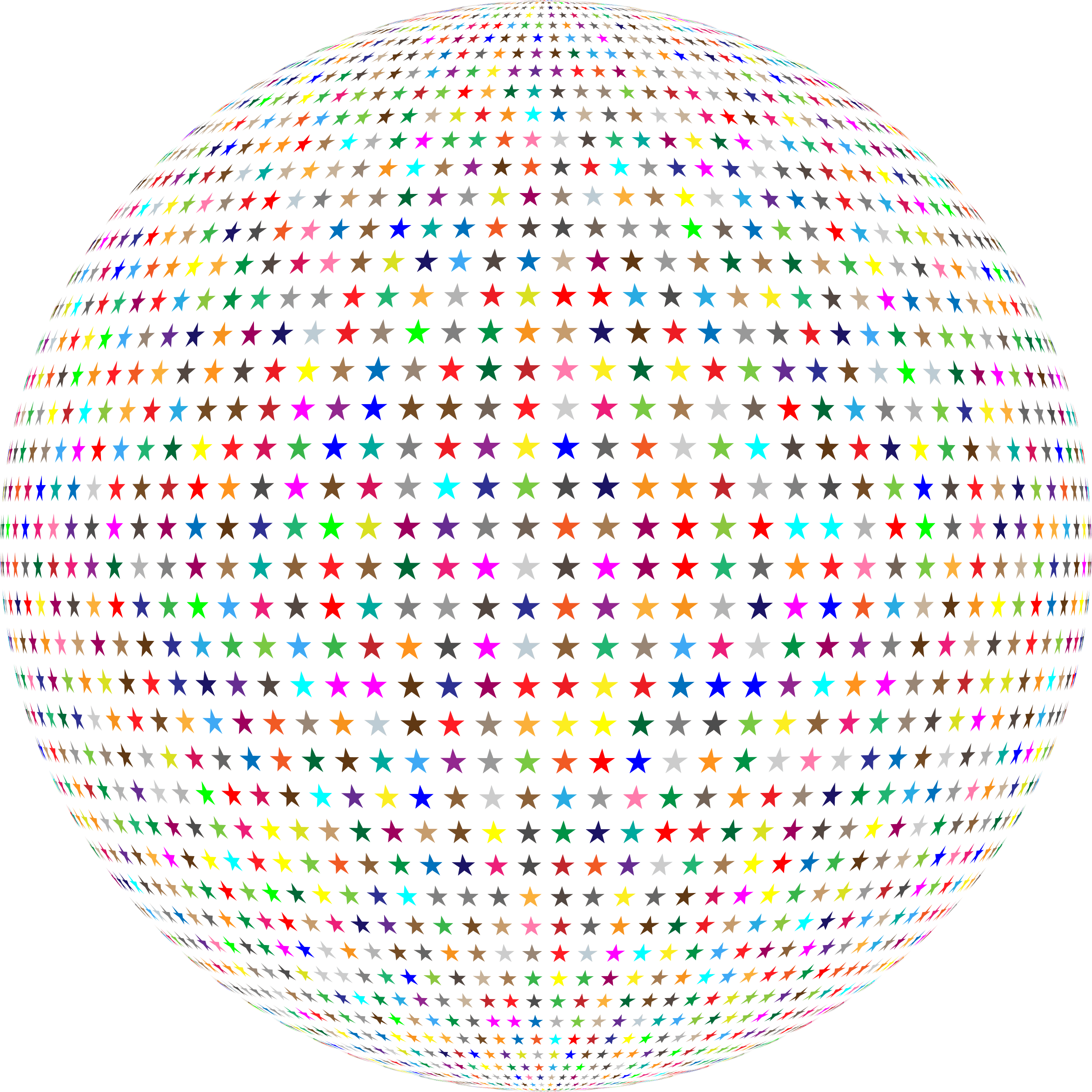 Multicolour Stars Sphere