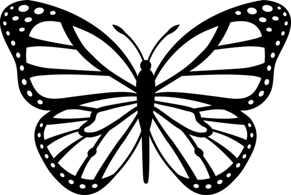 Butterfly With Dots Tattoo