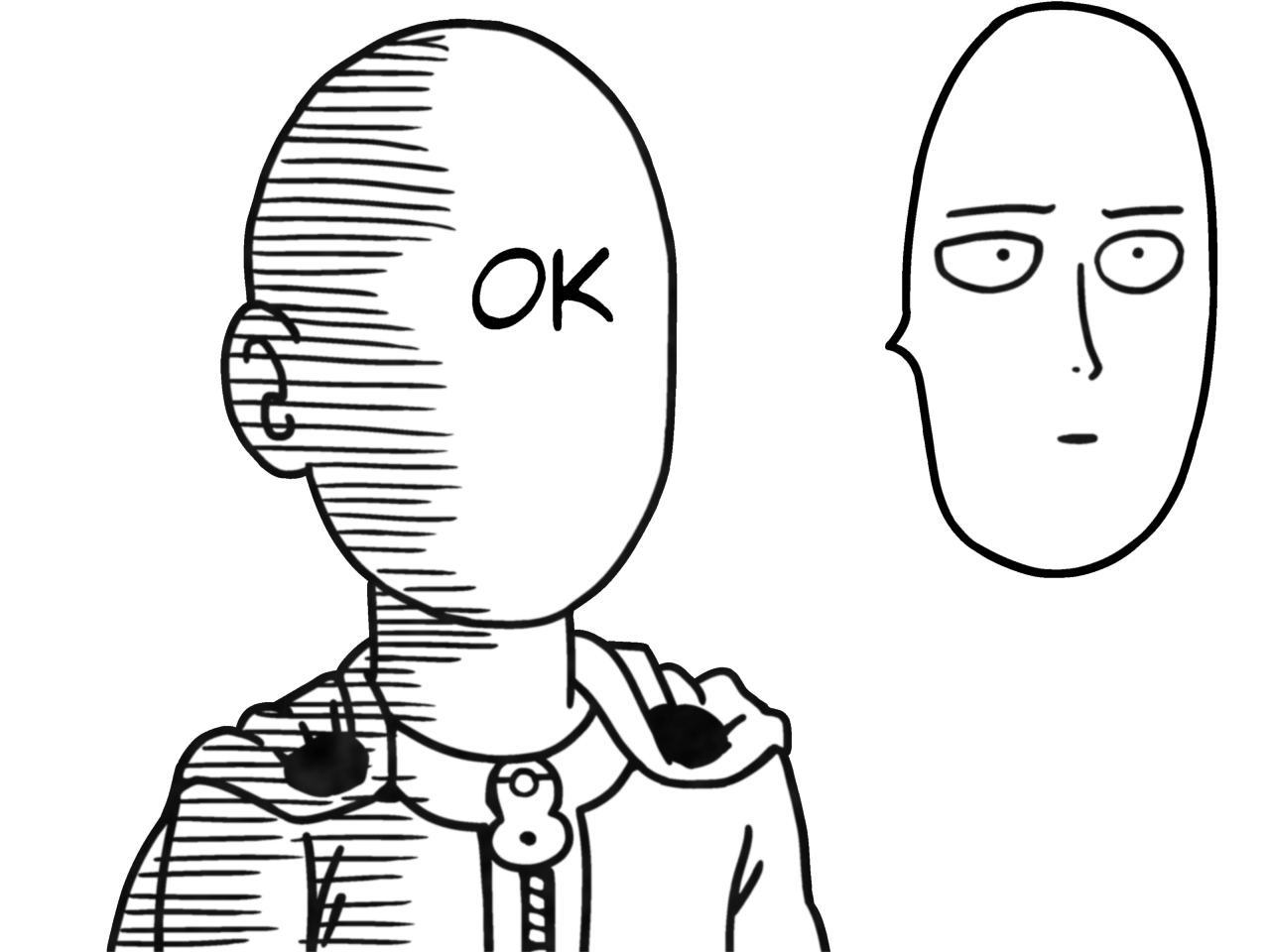 One Punch Man - Saitama Ok Face