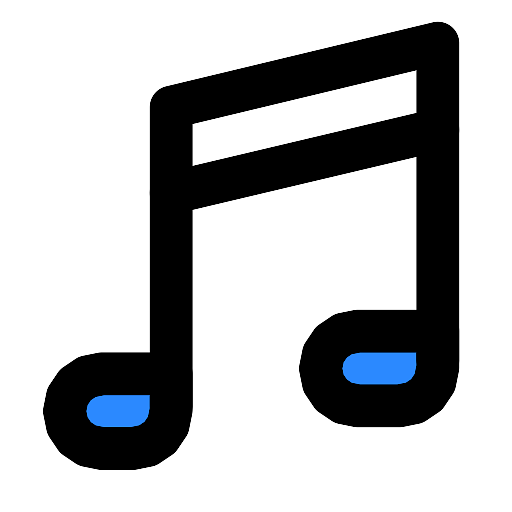 Music Notes Blue Icon
